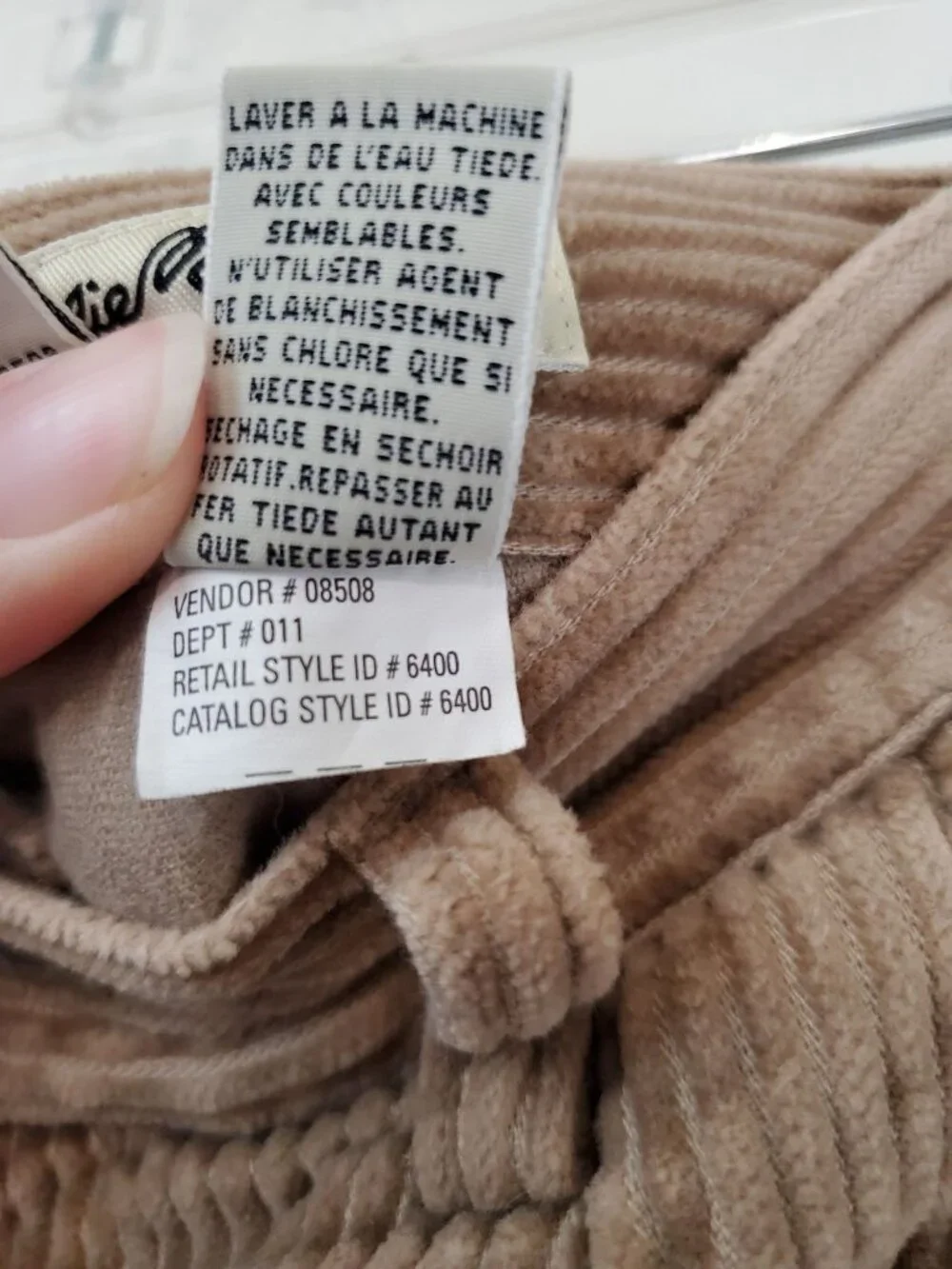 Eddie Bauer women's vintage corduroy cuffed hem pants